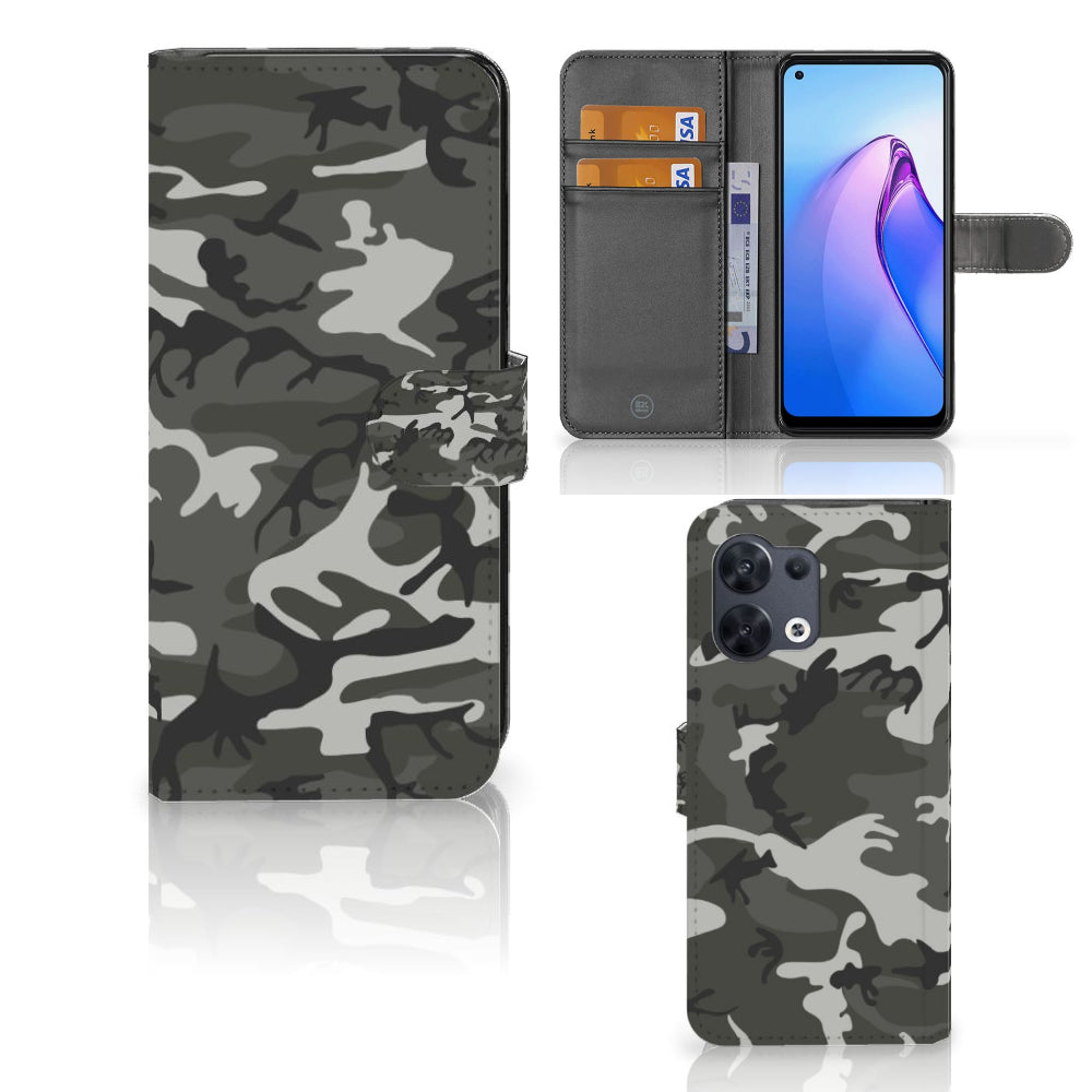 OPPO Reno8 Telefoon Hoesje Army Light