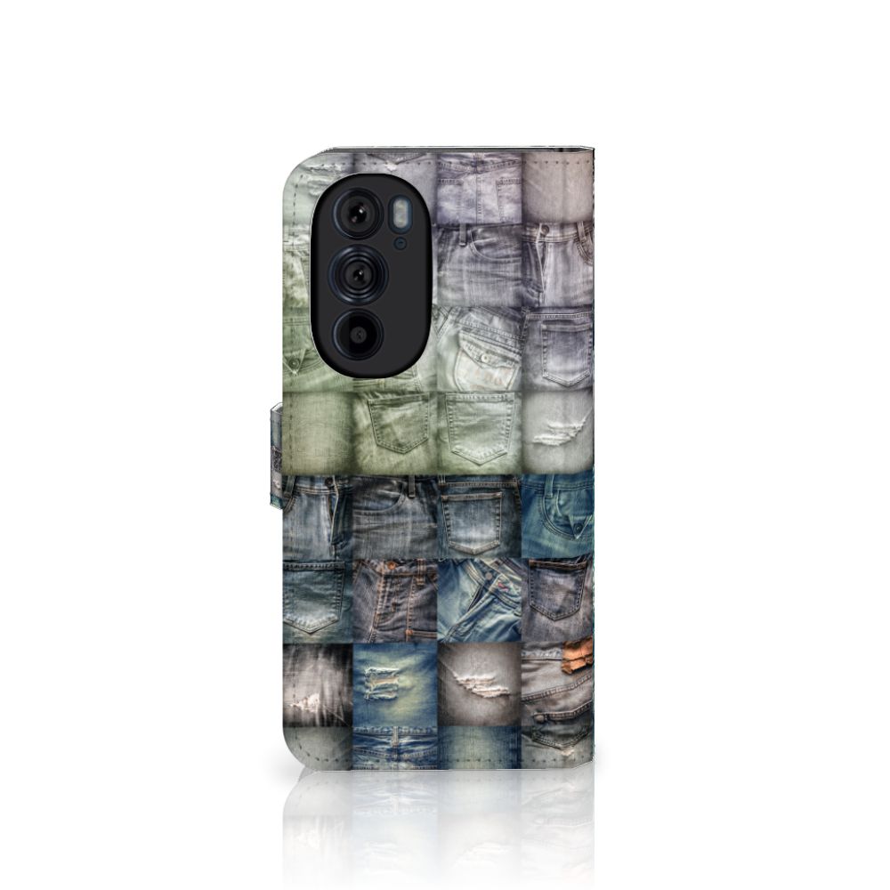 Wallet Case met Pasjes Motorola Edge 30 Pro Spijkerbroeken