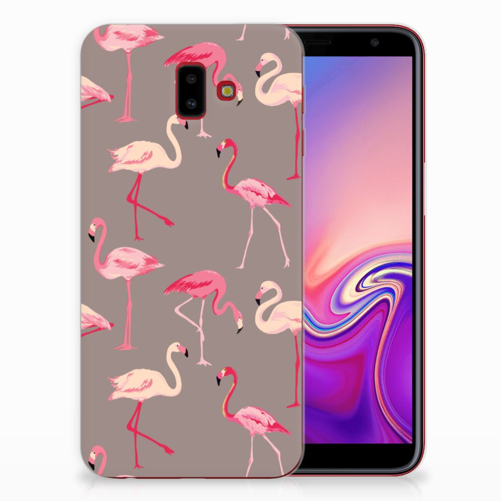 Samsung Galaxy J6 Plus (2018) TPU Hoesje Flamingo