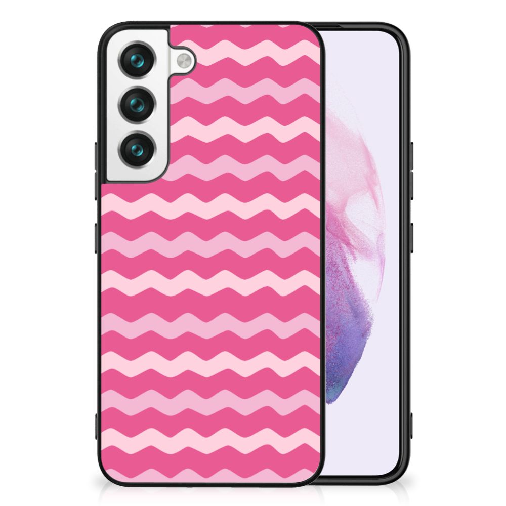 Samsung Galaxy S22 Back Case Waves Pink