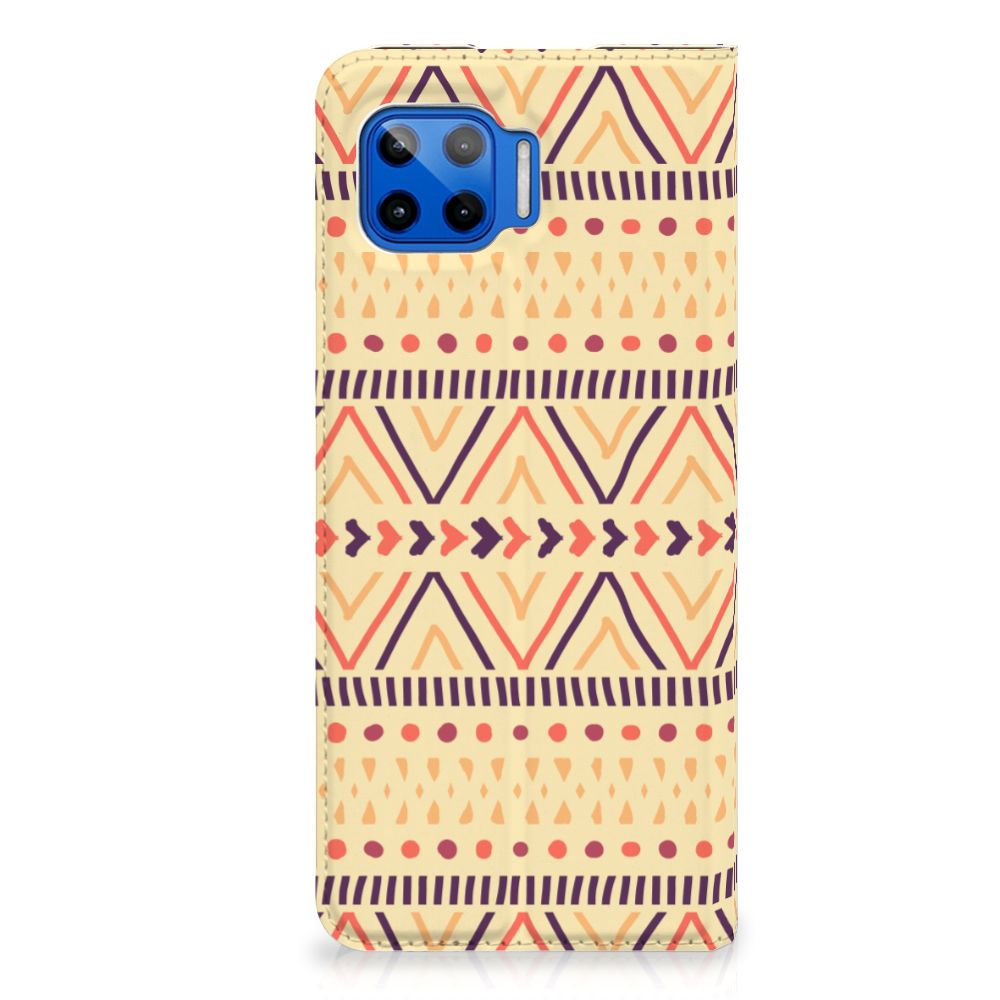 Motorola Moto G 5G Plus Hoesje met Magneet Aztec Yellow - B2C Telecom