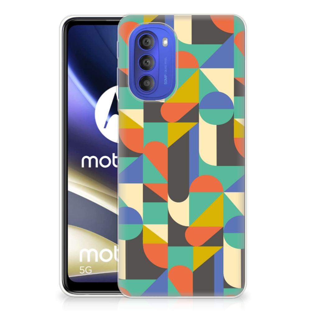 Motorola Moto G51 5G TPU bumper Funky Retro