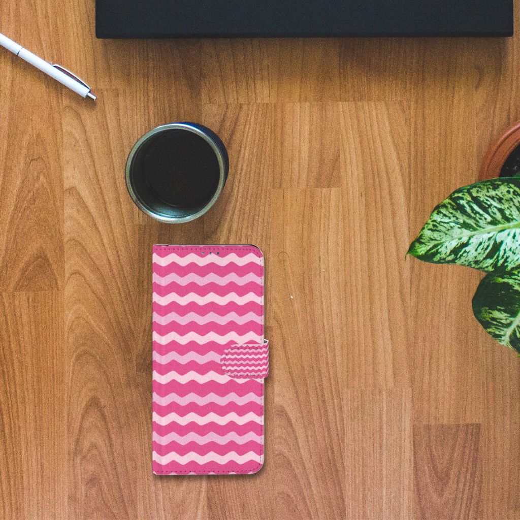 Motorola Moto G 5G Plus Telefoon Hoesje Waves Pink