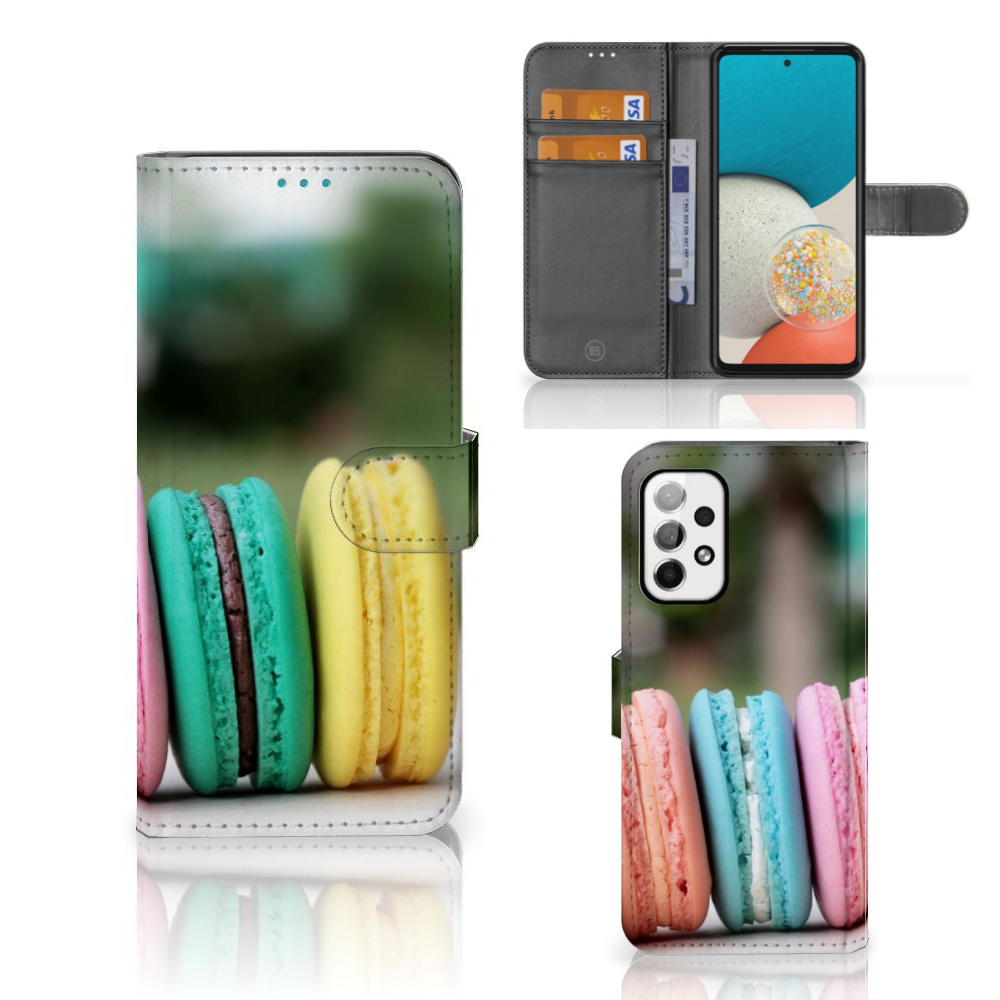 Samsung Galaxy A73 5G Book Cover Macarons