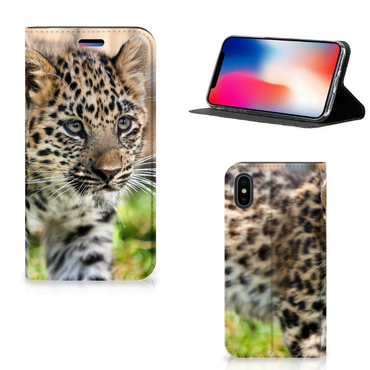 Apple iPhone X | Xs Hoesje maken Baby Luipaard