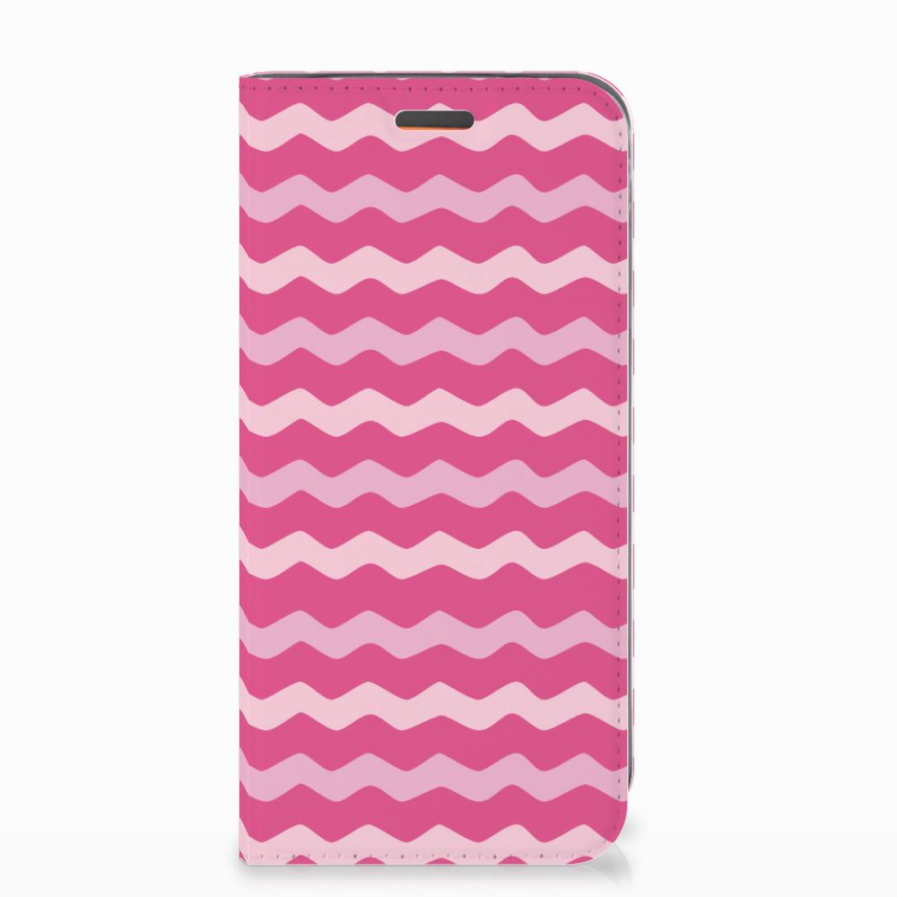 Motorola Moto E5 Play Hoesje met Magneet Waves Pink