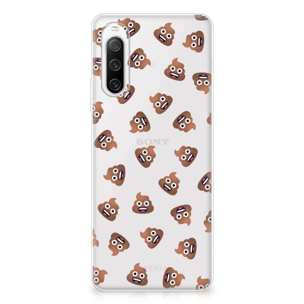 TPU bumper voor Sony Xperia 10 IV Poep Emojis B2C Telecom