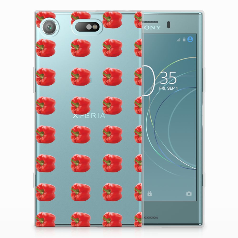 Sony Xperia XZ1 Compact Siliconen Case Paprika Red