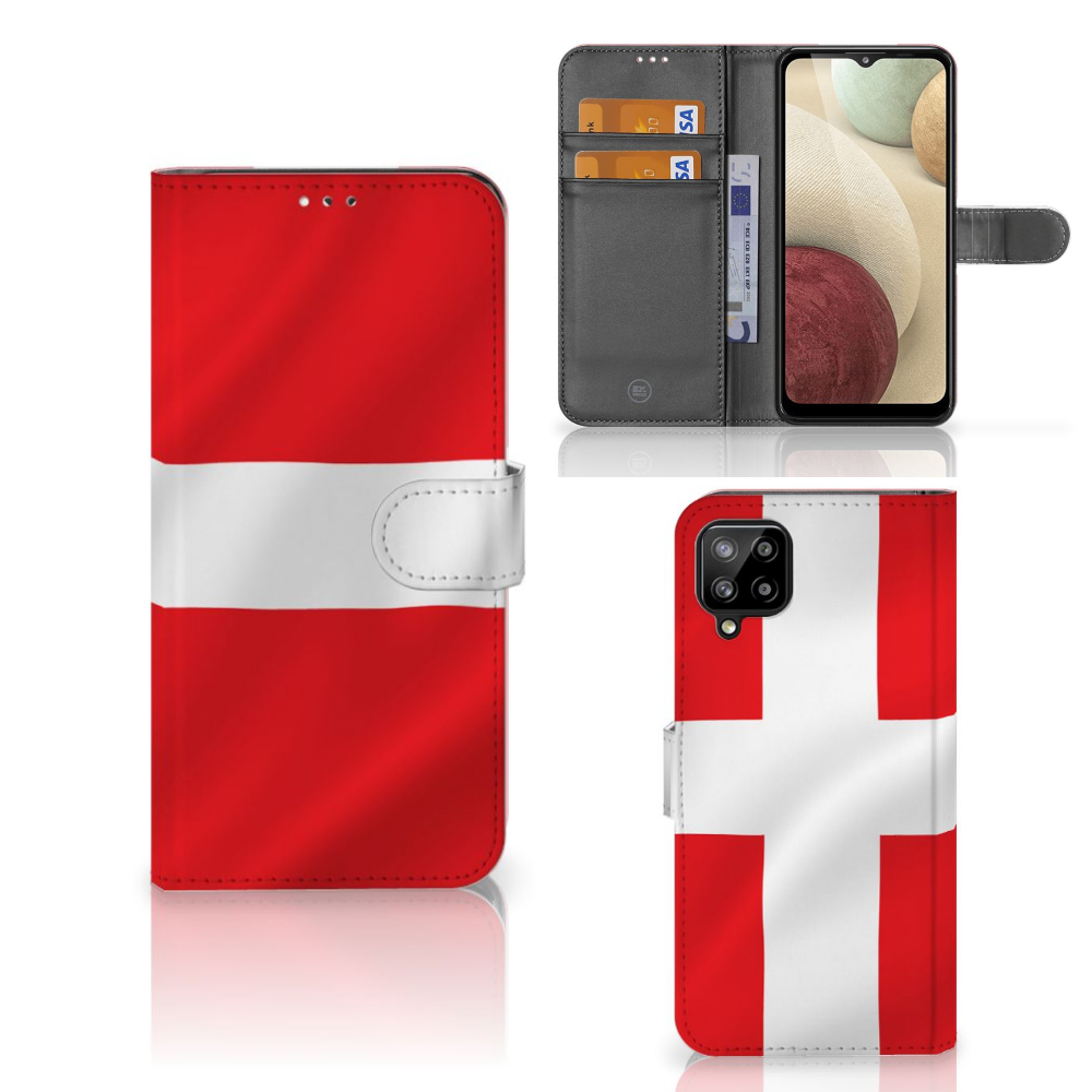 Samsung Galaxy A12 Bookstyle Case Denemarken