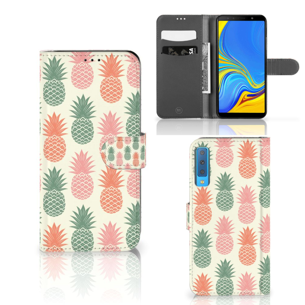 Samsung Galaxy A7 (2018) Book Cover Ananas