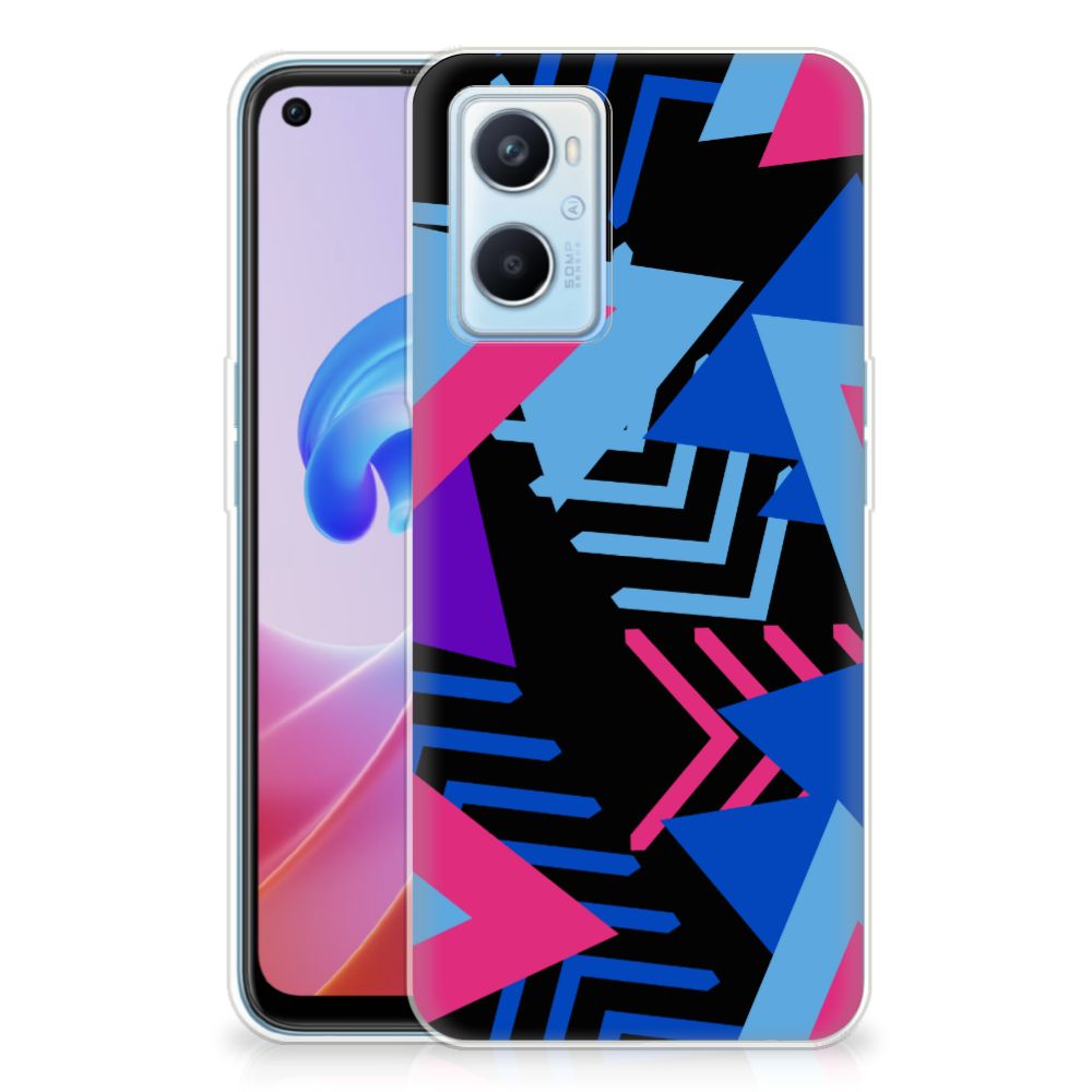 OPPO A96 | OPPO A76 TPU Hoesje Funky Triangle