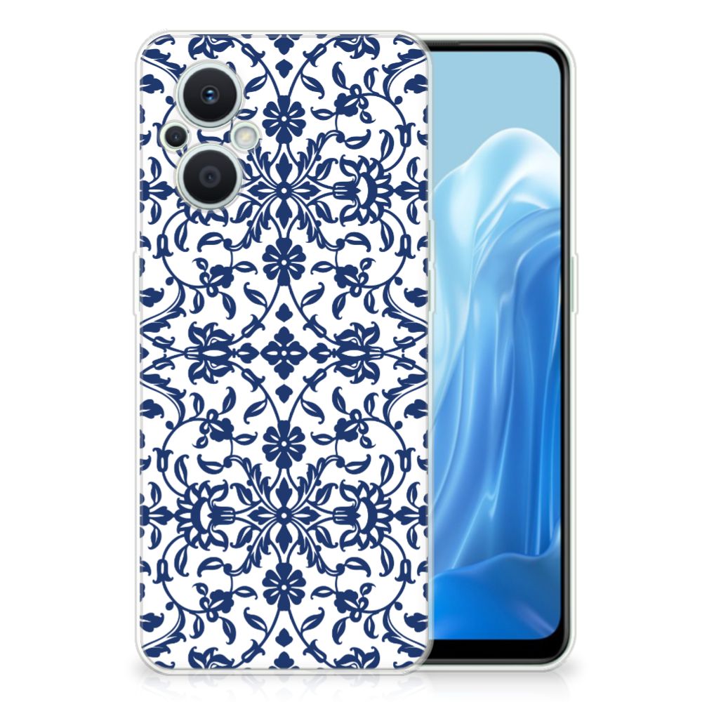 OPPO Reno8 Lite TPU Case Flower Blue B2C Telecom