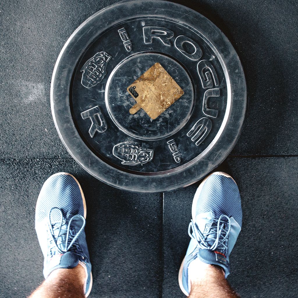 Samsung Galaxy S22 Plus Bookcase Marmer Creme met luxe design en stevige bescherming voor je smartphone.