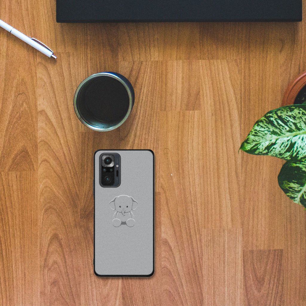 Xiaomi Redmi Note 10 Pro Hoesje Grijs Baby Olifant B2C Telecom