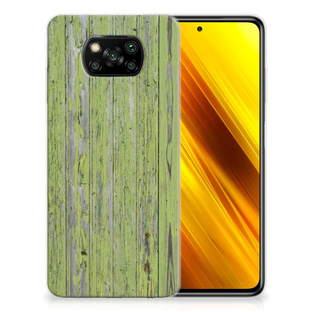 Xiaomi Poco X3 | Poco X3 Pro Bumper Hoesje Green Wood