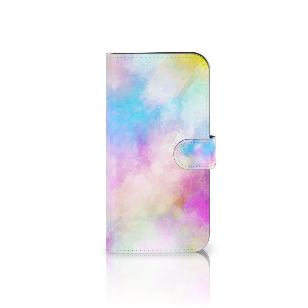 Hoesje iPhone 15 Pro Max Watercolor Light met pastelkleuren en unieke waterverf uitstraling.