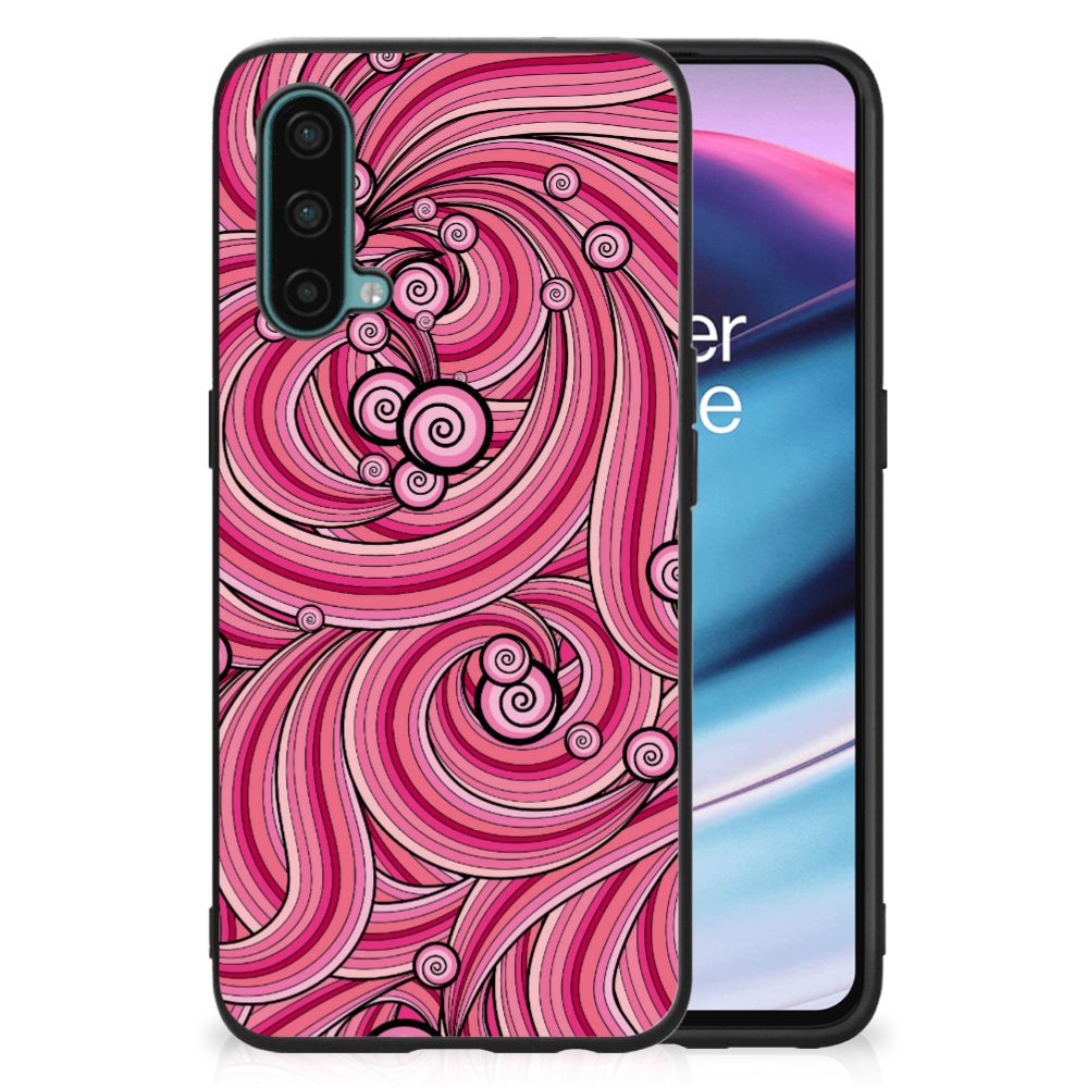 OnePlus Nord CE 5G Leuk Telefoonhoesje Swirl Pink