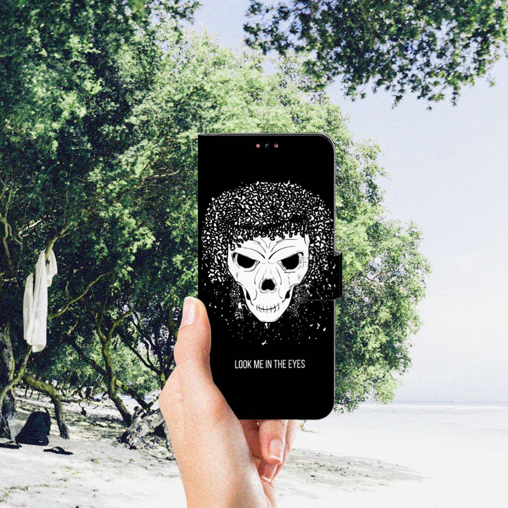 Telefoonhoesje met Naam Samsung Galaxy A13 (4G) Skull Hair