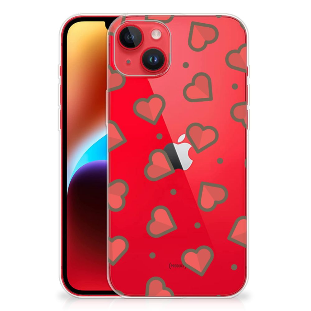 iPhone 14 Plus TPU bumper Hearts