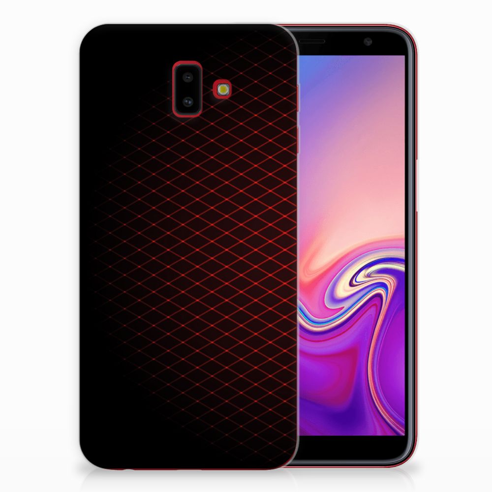 Samsung Galaxy J6 Plus (2018) TPU bumper Geruit Rood
