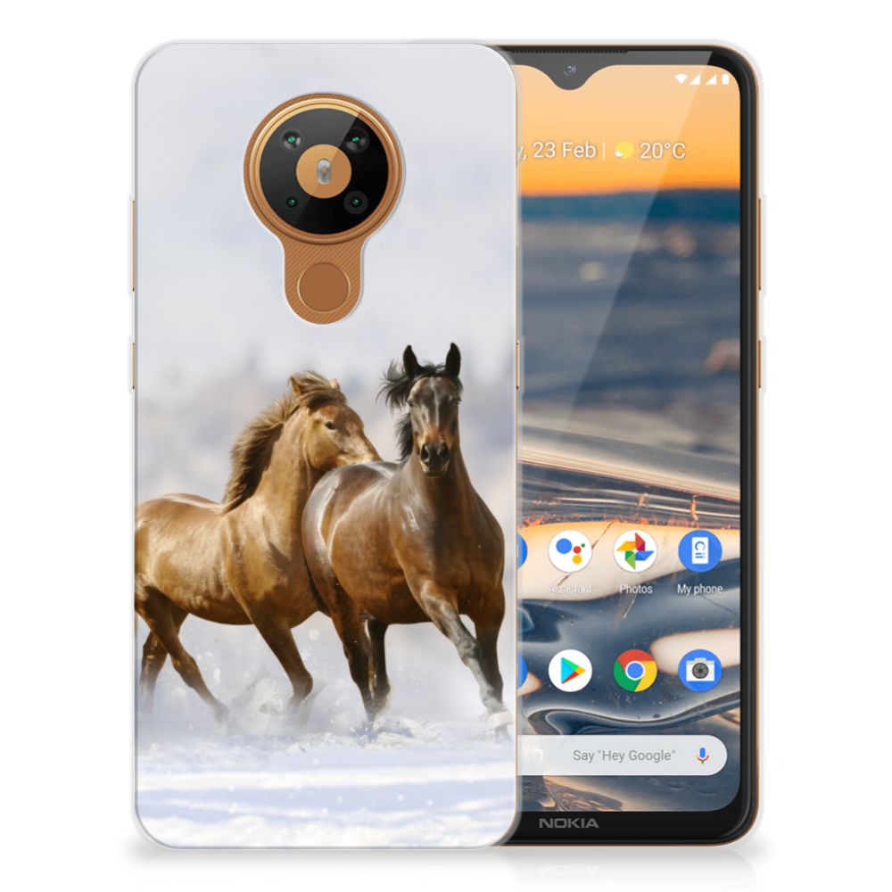 Nokia 5.3 TPU Hoesje Paarden