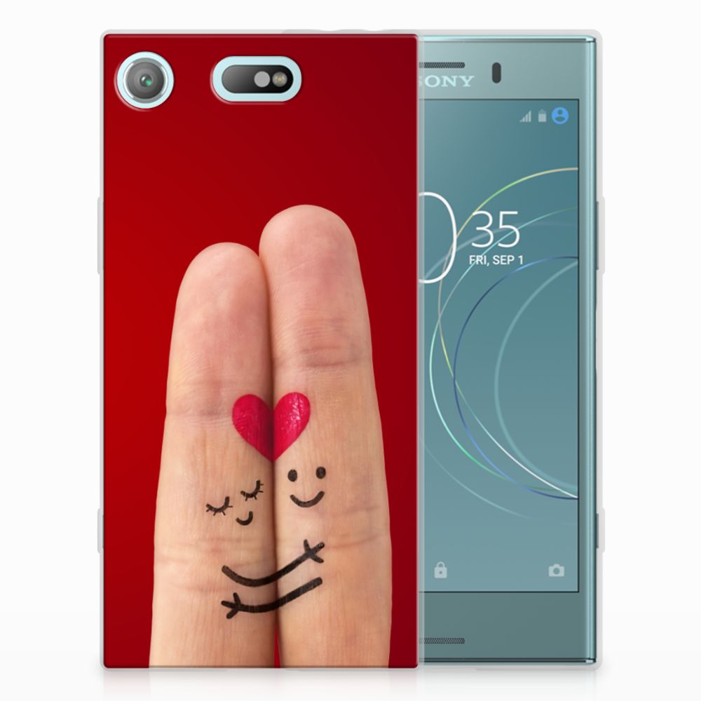 Sony Xperia XZ1 Compact Silicone Back Cover Liefde - Origineel Romantisch Cadeau