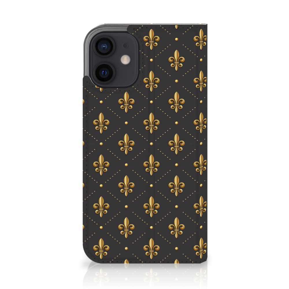 iPhone 12 Mini Hoesje met Magneet Franse Lelie - B2C Telecom