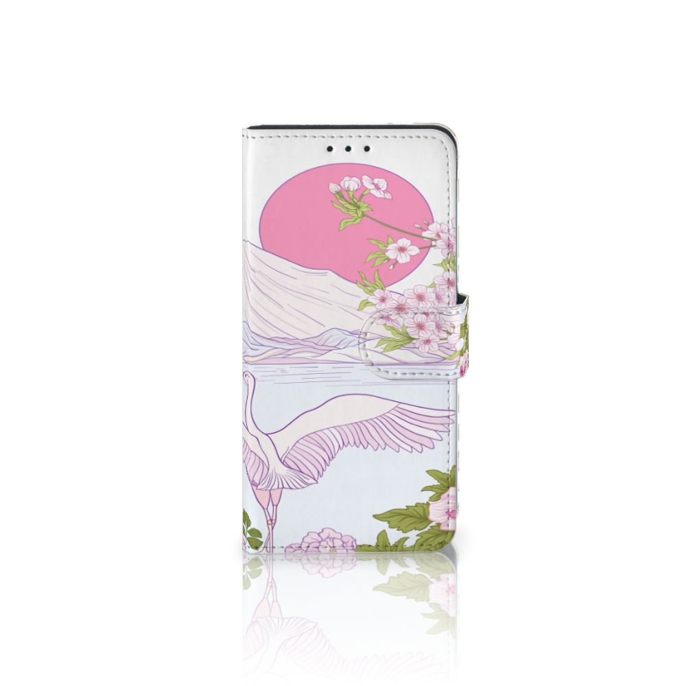 Huawei P40 Telefoonhoesje met Pasjes Bird Standing