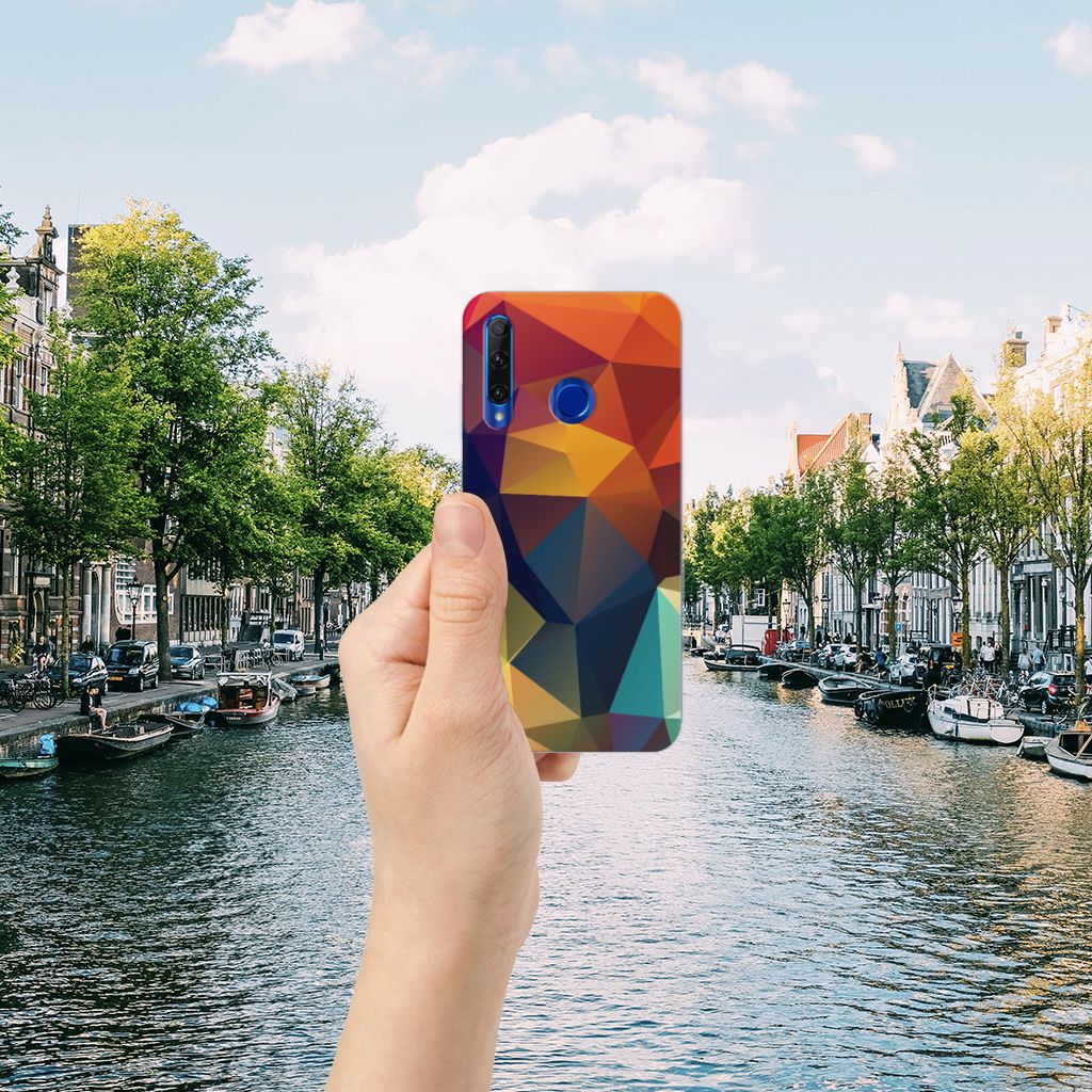 Honor 20 Lite TPU Hoesje Polygon Color