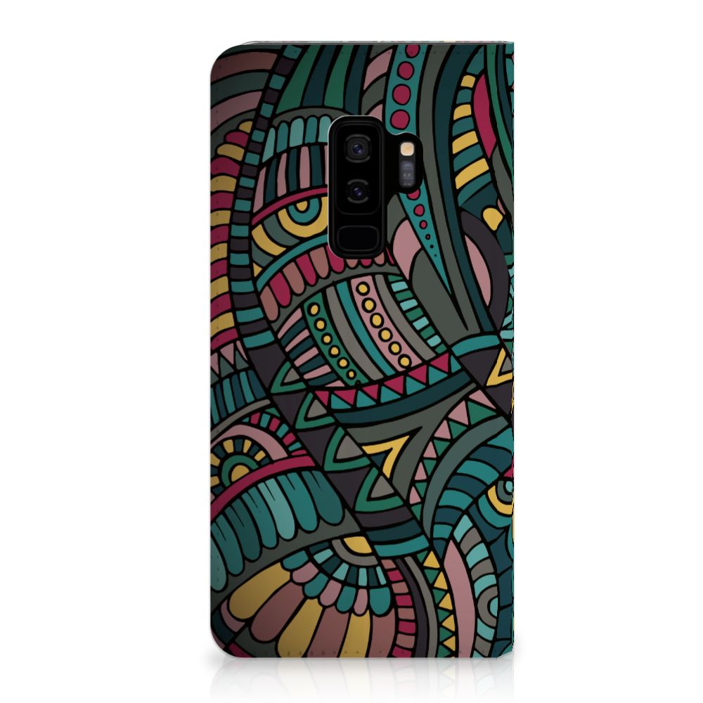 Samsung Galaxy S9 Plus Hoesje met Magneet Aztec