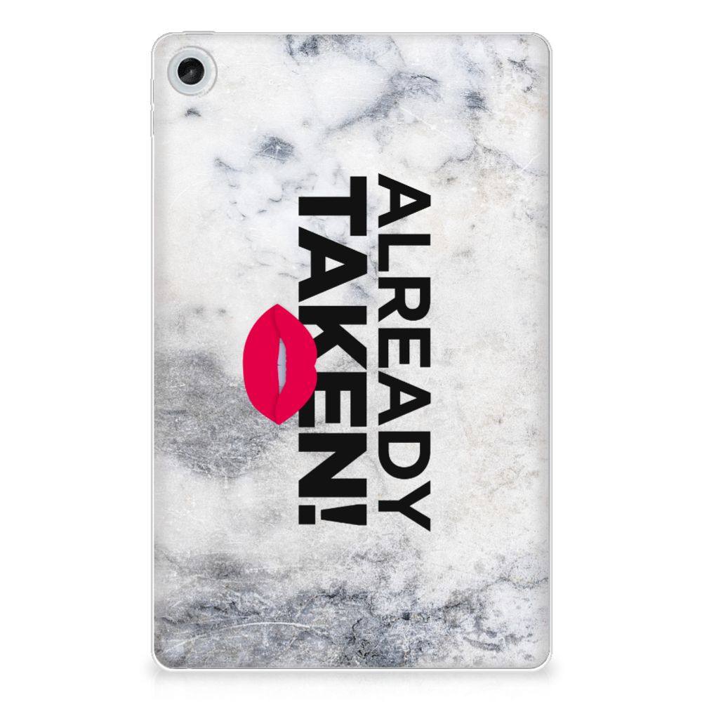 Lenovo Tab M10 Plus (3e generatie) Back cover met naam Already Taken White - B2C Telecom