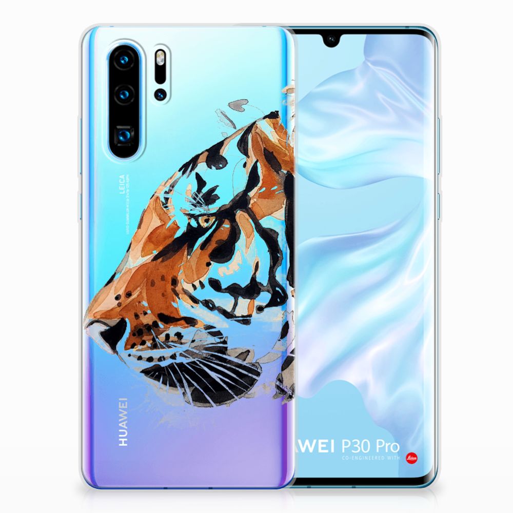 Hoesje maken Huawei P30 Pro Watercolor Tiger