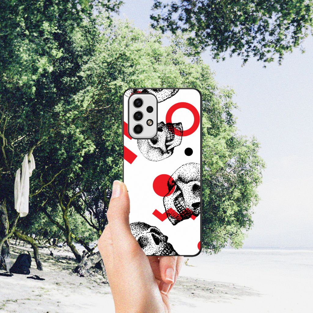 Telefoonhoesje Samsung Galaxy A23 Skull Red B2C Telecom