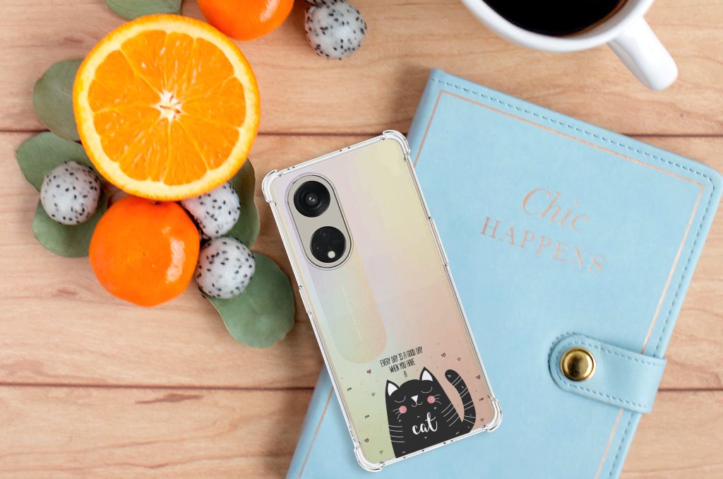 OPPO Reno8 T 5G Stevig Bumper Hoesje Cat Good Day B2C Telecom
