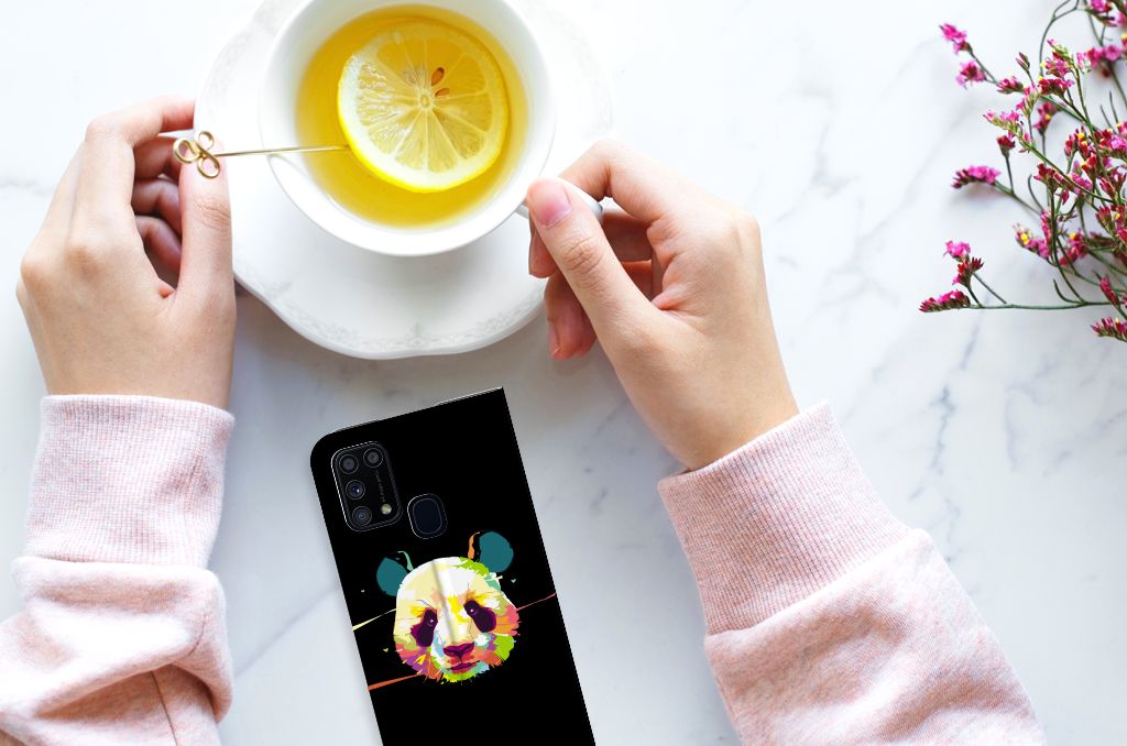 Samsung Galaxy M31 Magnet Case Panda Color - B2C Telecom