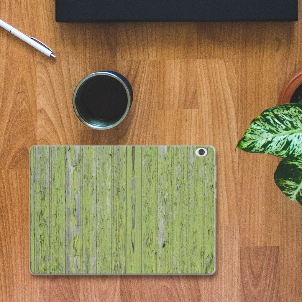Lenovo Tab M10 Silicone Tablet Hoes Green Wood