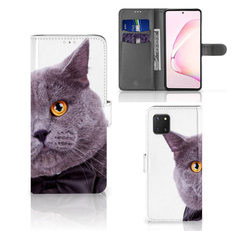 Samsung Note 10 Lite Telefoonhoesje met Pasjes Kat