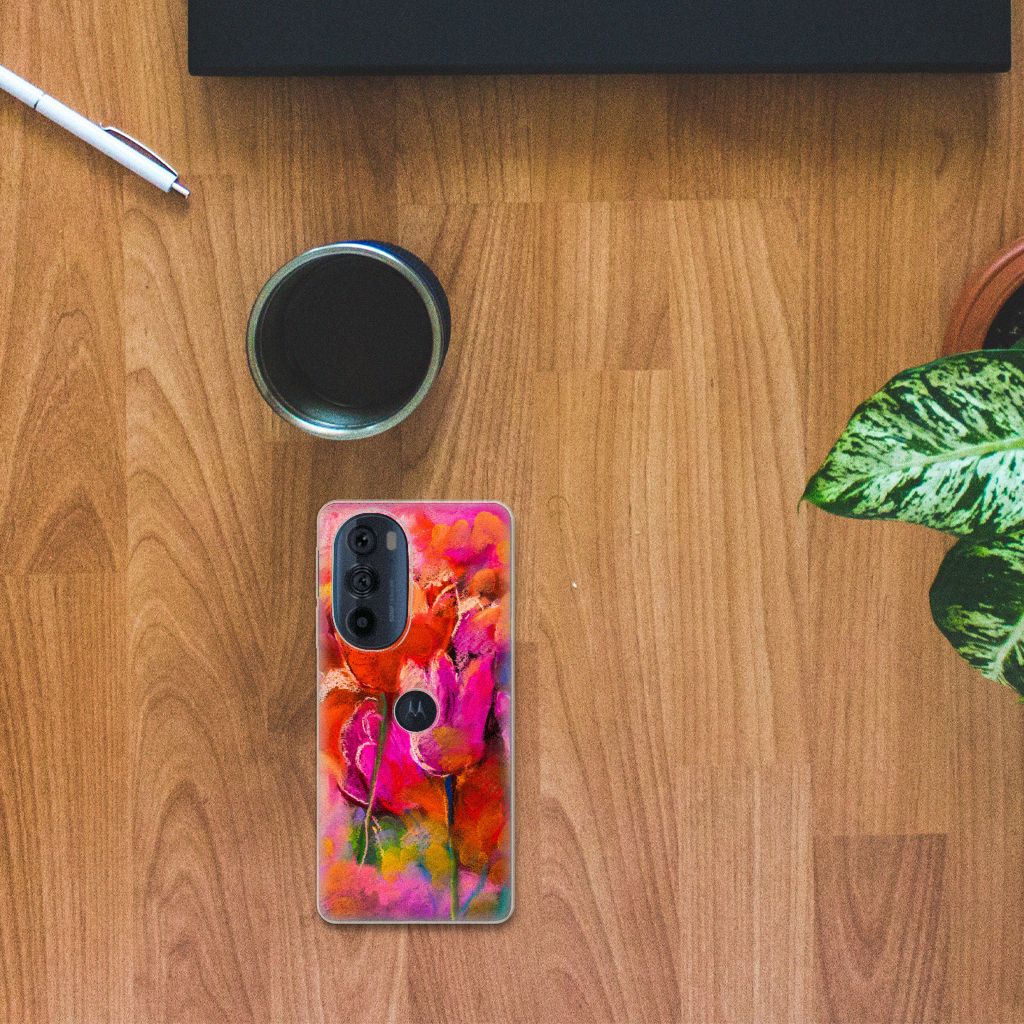 Hoesje maken Motorola Edge 30 Pro Tulips B2C Telecom