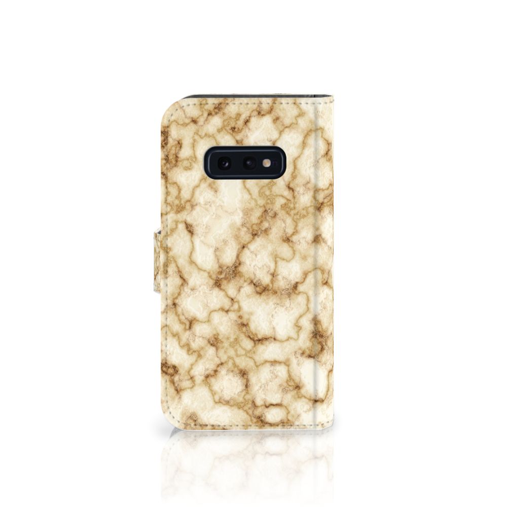 Samsung Galaxy S10e Bookcase Marmer Goud