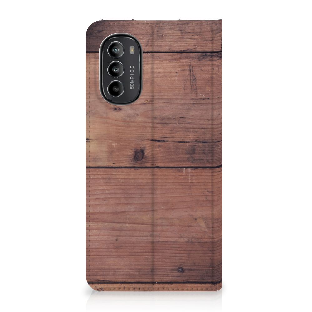 Motorola Moto G52 | Moto G82 Book Wallet Case Old Wood - B2C Telecom