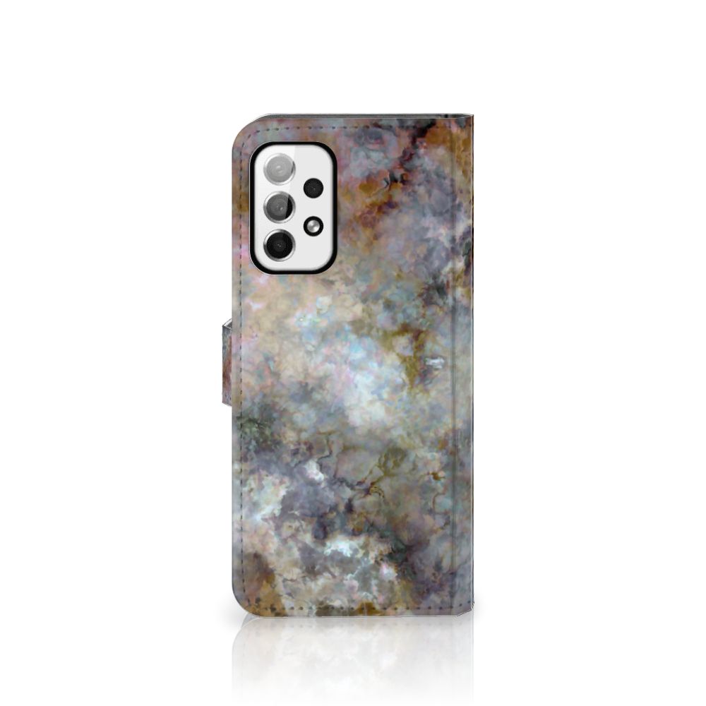 Samsung Galaxy A73 5G Bookcase Marmer Grijs