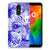 Silicone Back Case LG Q7 Angel Skull Blauw