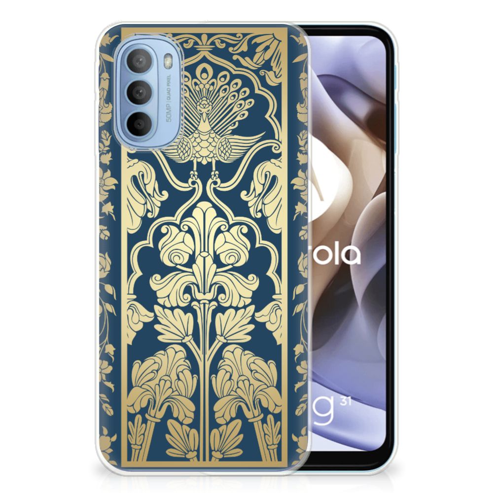 Motorola Moto G31 | G41 TPU Case Beige Flowers