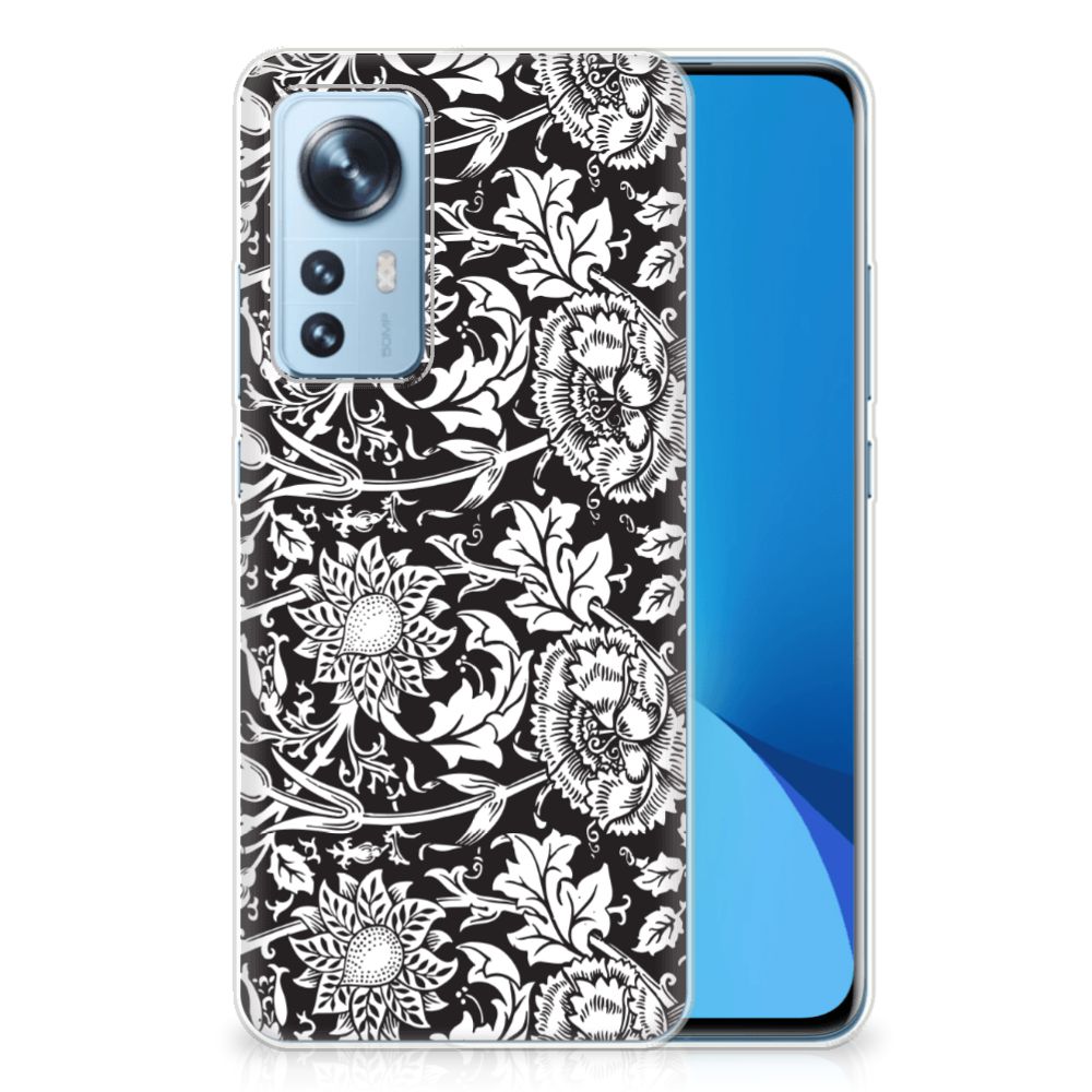 Xiaomi 12 | 12X TPU Case Black Flowers