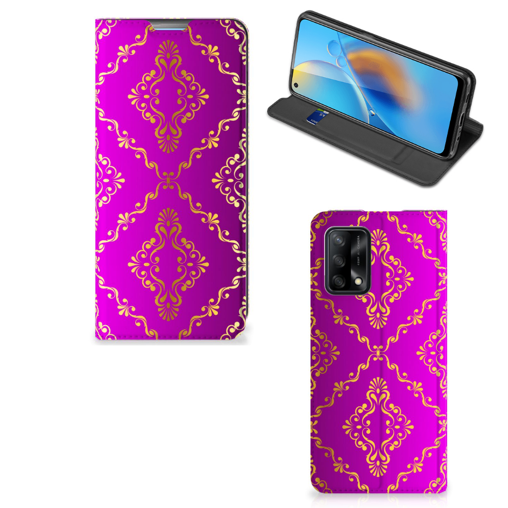 Telefoon Hoesje OPPO A74 4G Barok Roze - B2C Telecom