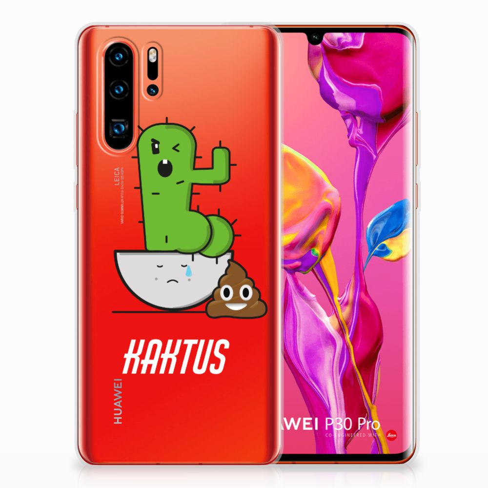 Huawei P30 Pro Telefoonhoesje met Naam Cactus Poo