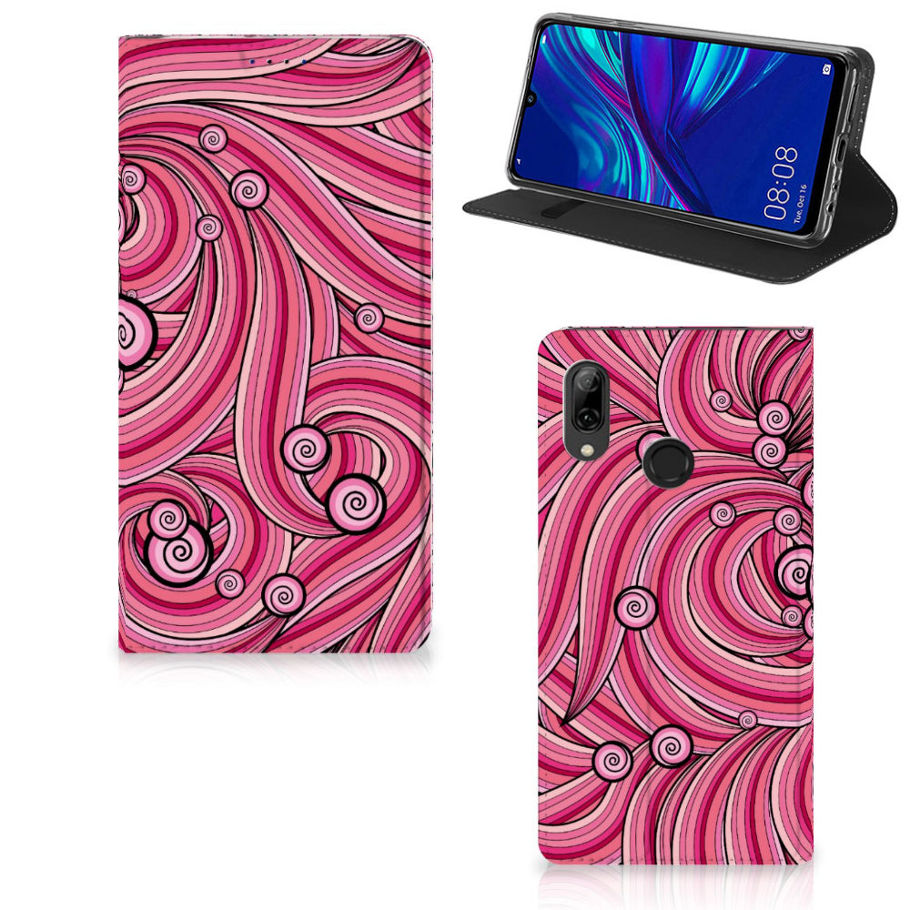 Huawei P Smart (2019) Bookcase Swirl Pink