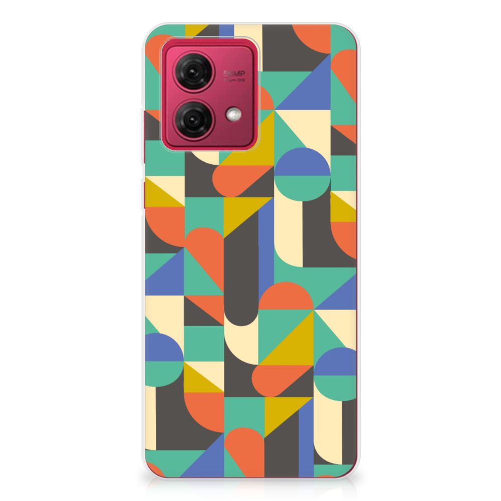 Motorola Moto G84 TPU bumper Funky Retro