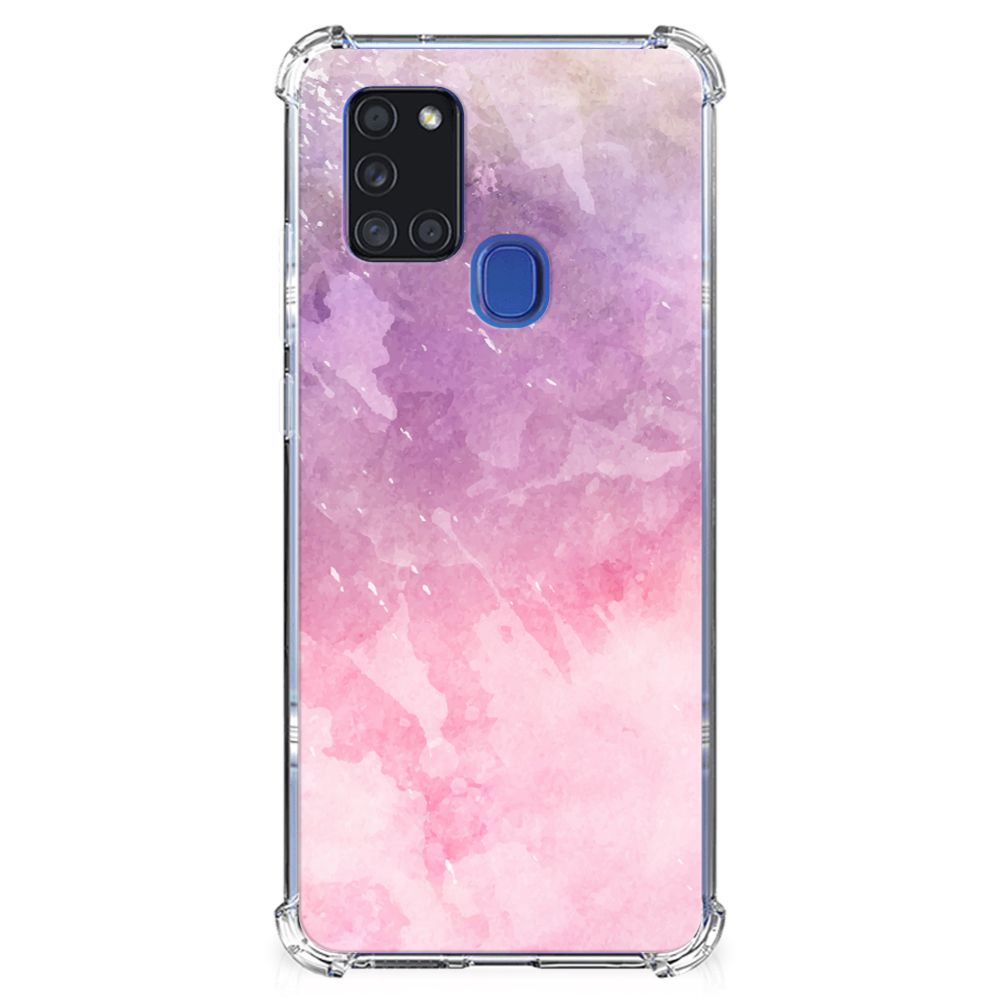 Back Cover Samsung Galaxy A21s Pink Purple Paint