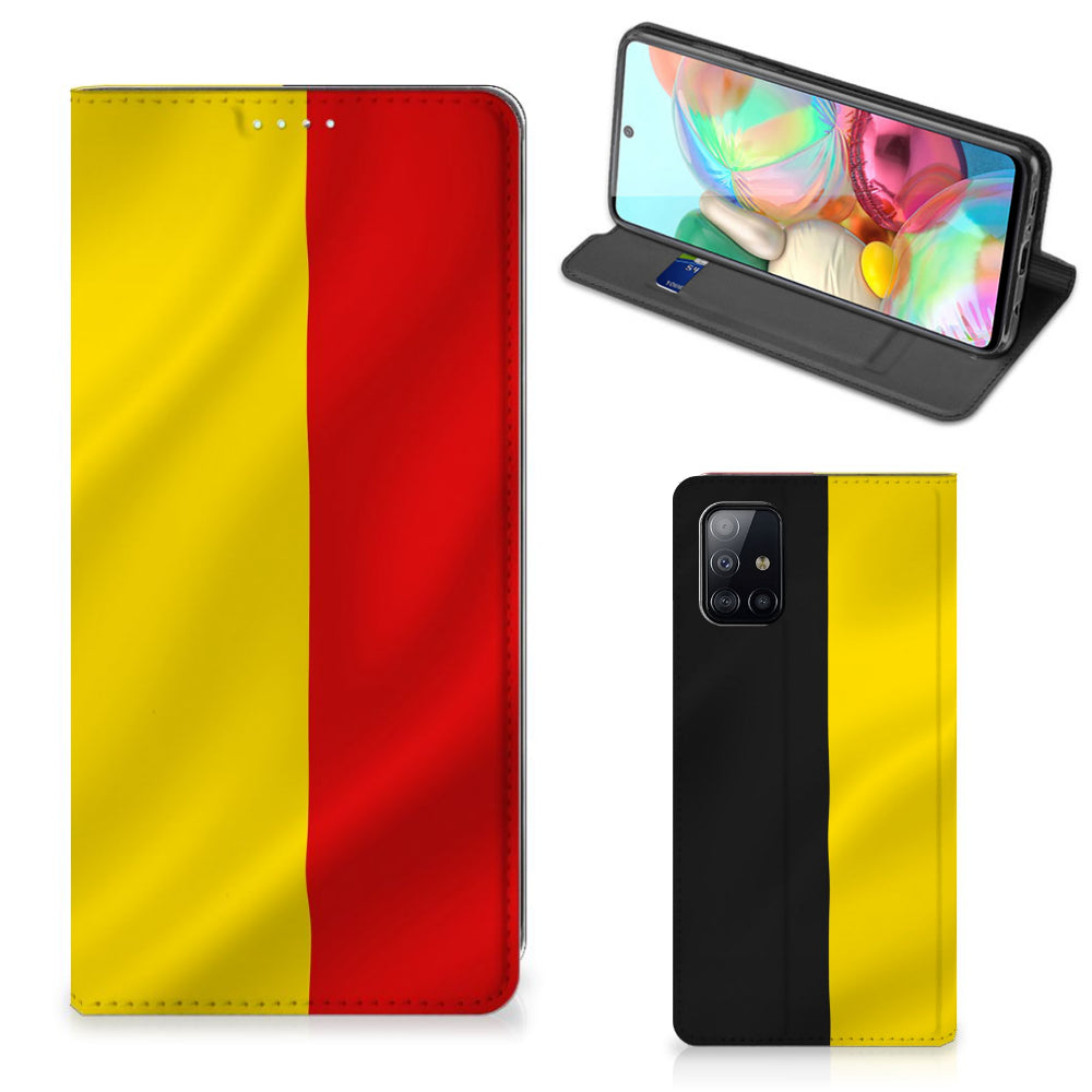 Samsung Galaxy A71 Standcase Belgische Vlag